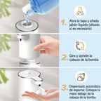 Dispensador Automático de Jabón con Sensor Inteligente USB Recargable